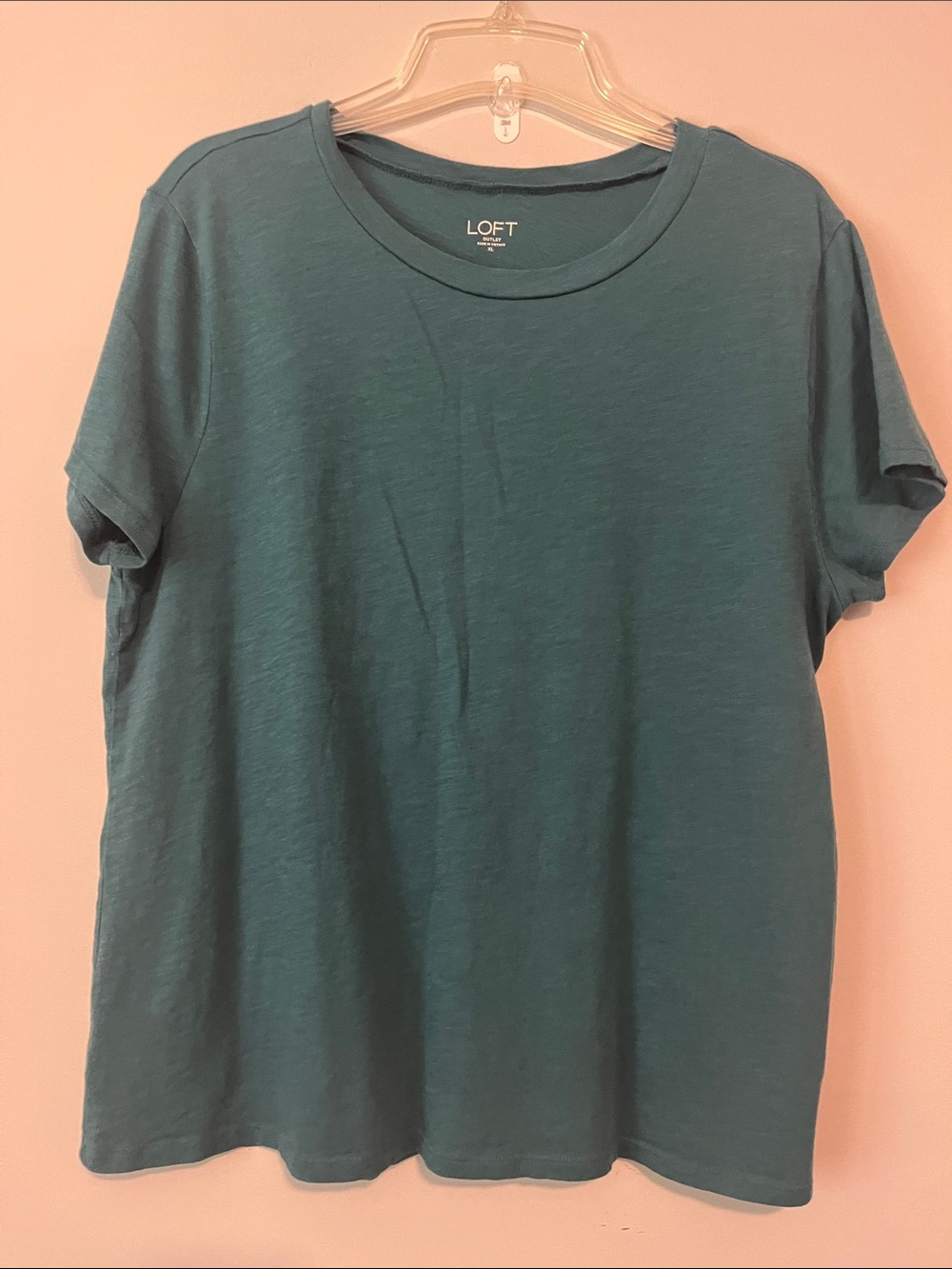 LOFT Outlet Teal Short Sleeve Crewneck Tee
